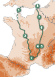 Tour route France